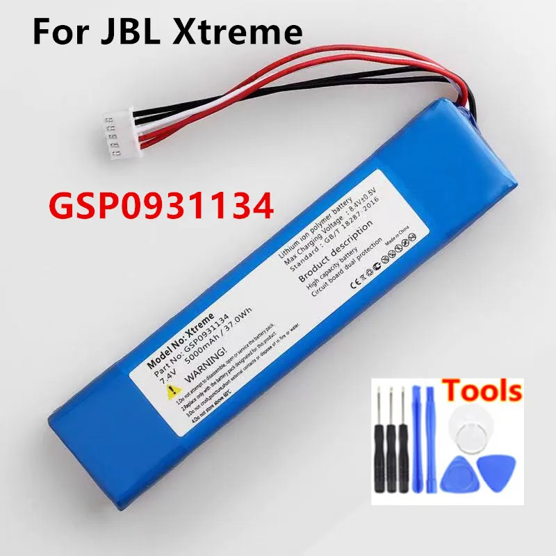

Оригинальный GSP0931134 37.0Wh Замена Батарея для JBL FLIP Xtreme 1 Xtreme1 Динамик батареи с инструментами