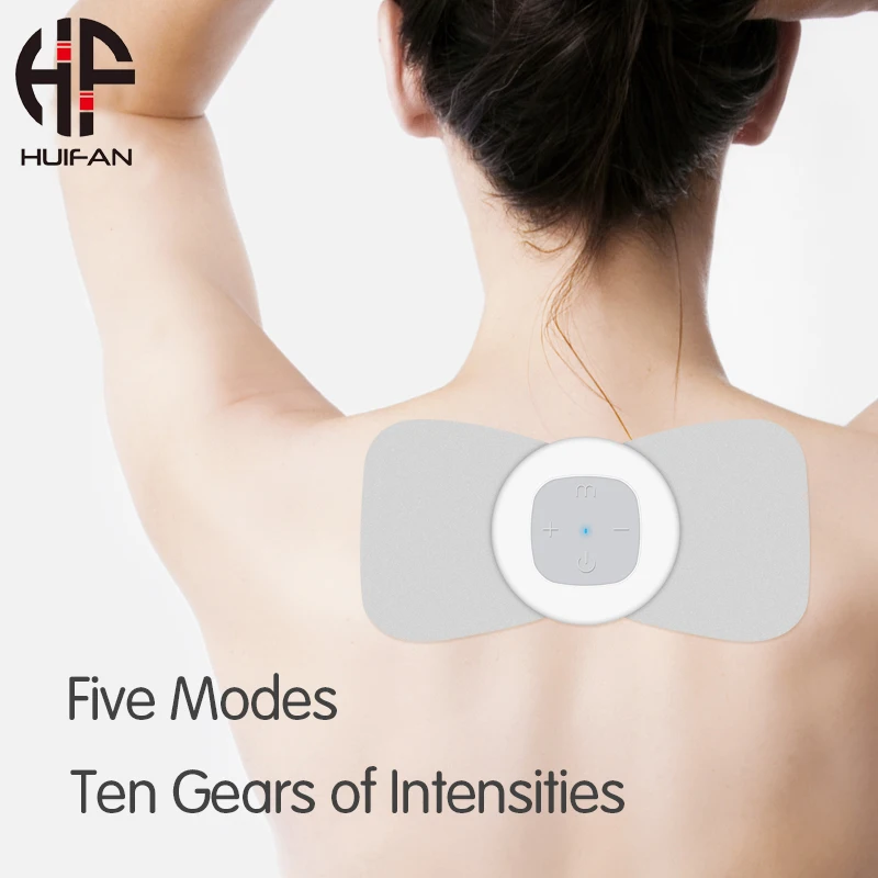 HUIFAN перезаряжаемый Электрический массажер для шеи спины и тела tens smart ems muscle simulator
