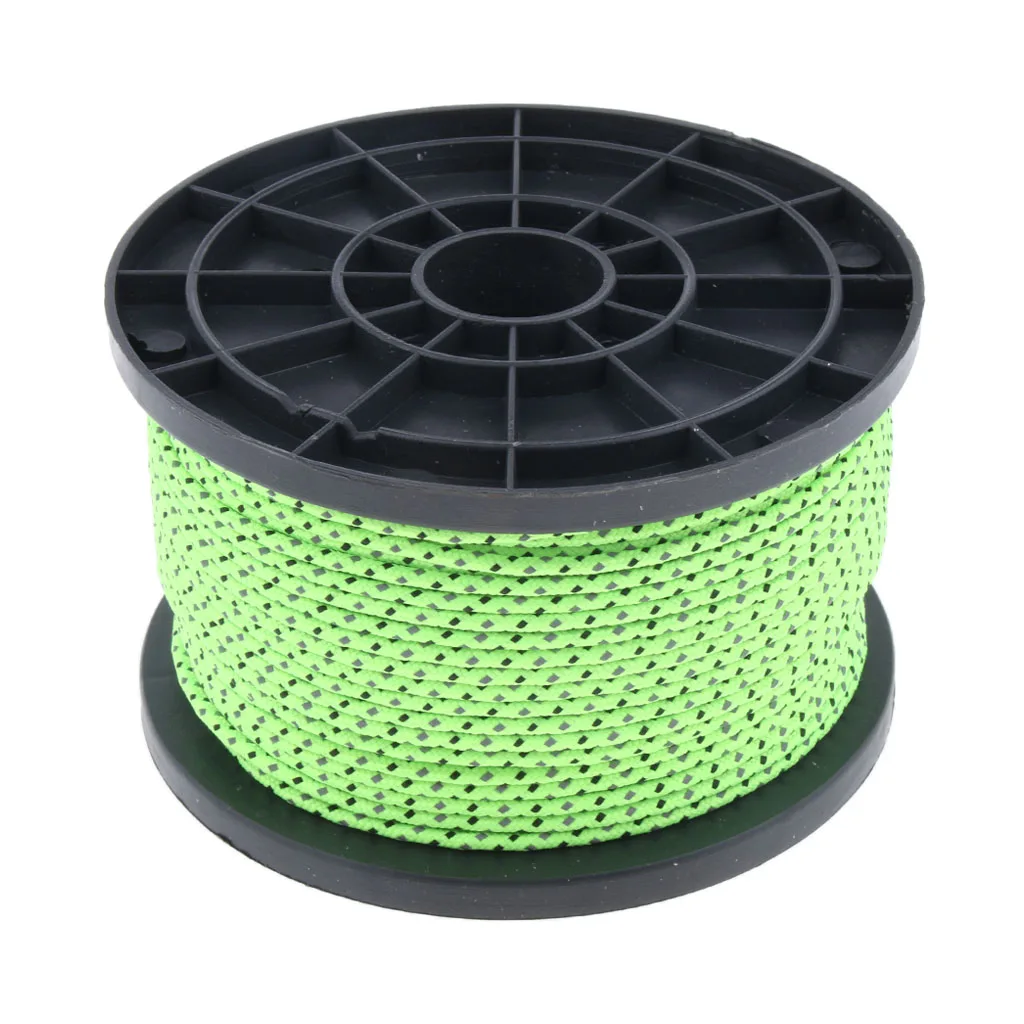 Multipurpose 50 Meters Sun Shade Shelter Canopy Reflective Guyline Camping Tent Rope Clothesline