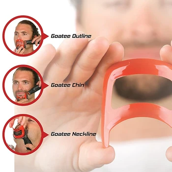 

2020 New Men's Beard Trim Comb Neck Hair Line Guide Shaping Styling Template
