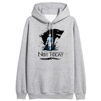 

Not Today Hoodies Sweatshirts Stark Game of Thrones Pullover Hoody Tracksuits New Arrival Fleece Warm Outwear Sweatshirts