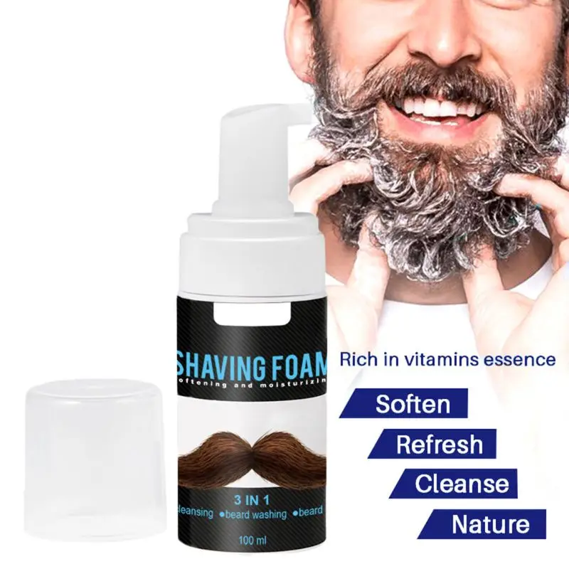 

1pc Men Shaving Foam Manual Razor Shaving Cream for Travel Personal Beauty Face T4MB