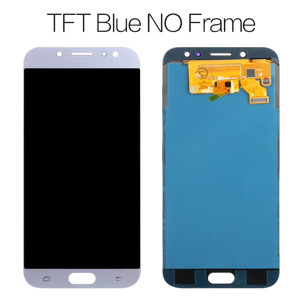 5,5 дюймов TFT дисплей для SAMSUNG Galaxy J7 Pro ЖК-дисплей сенсорный экран J730 J730F для SAMSUNG J7 Pro ЖК-экран Замена - Цвет: TFT Blue NO Frame