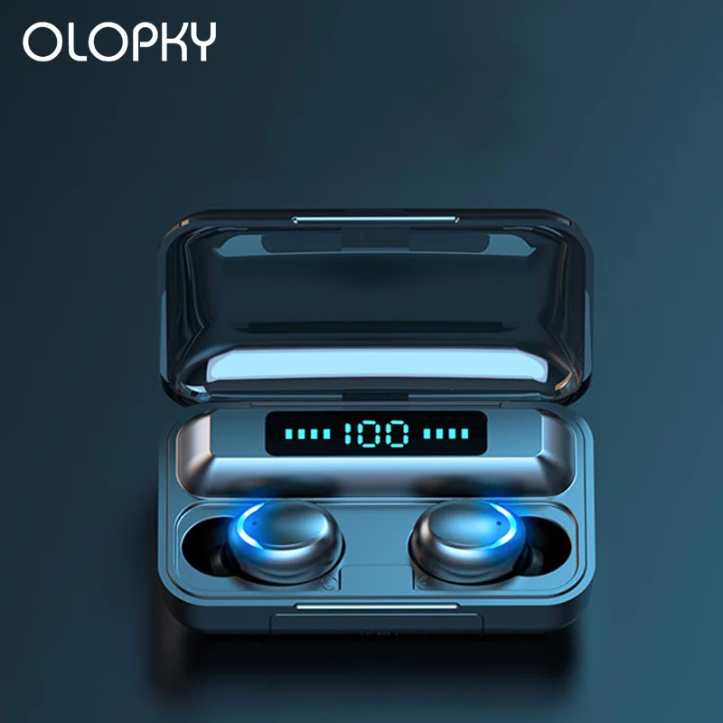 

Bluetooth 5.0 Earphones TWS IPX7 Waterproof 9D Stereo Wireless Earbuds Noise Cancelling Gaming Headset CVC8.0 LED Power Display