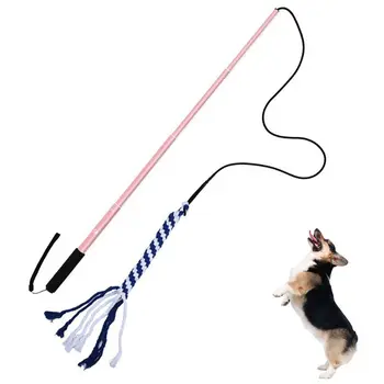 

Dog Outdoor Toy Extendable Teaser Wand Outside Interactive Fun Toys with Rope