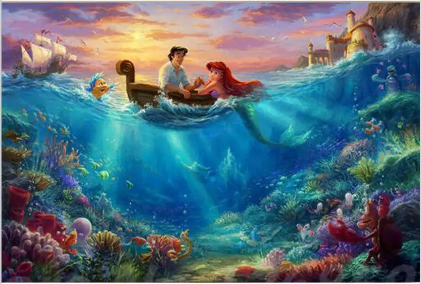 I DIY 5D алмазная вышивка, Thomas Kinkade работает, искусство, полная вышивка алмазной живописи, вышивка крестиком, рукоделие WG1547 - Цвет: I