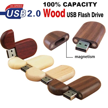 

Creative Wood Pen Drive Maple Walnut Pendrive 2.0 32GB 16GB 8GB 4GB Usb Flash Drive 128mb Memory Stick Photography Custom Logo