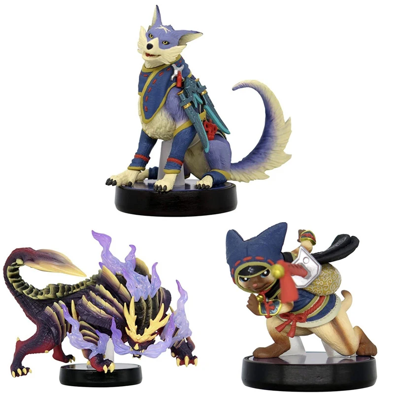 Figura de cazador de la serie Monster Rise de Nintendo amiibo, Magnamalo, Palamute, 2021 26 March 2021, lanzamiento