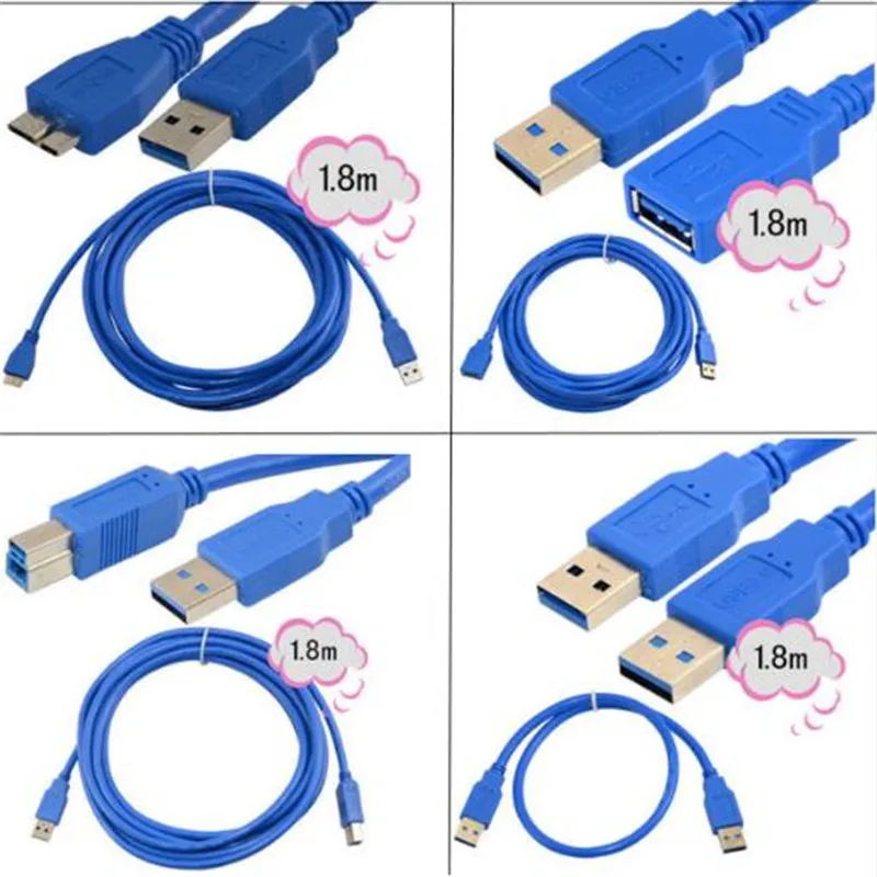 

USB 3.0 cable USB3.0 computer mobile phone hard drive print data cable A male to Micro B extension cable