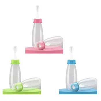 

Baby Infant Newborn Toddle Feeding Bottle Training Rice Spoon Cereal Food Supplement Feeder Safe Tableware Tools