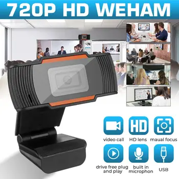 

720P Webcam USB2.0 Computer Network Live Camera Network Camera Free Drive USB Cam Hd Camera With Mic Web Camera for Computer