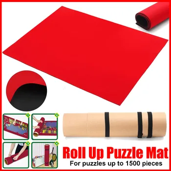 

65X90cm Portable Puzzle Roll Mat for Storage 1000 Pieces Puzzle Blanket Space-saving Assemble Puzzles Accessories Flexible