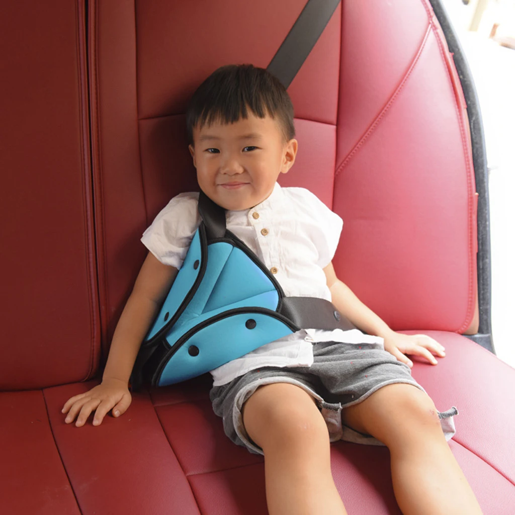 Car Seat Safety Belt Cover Sturdy Adjustable Triangle Safety Seat Belt Pad Clips Baby Child Protective Cover Shoulder Seat Belt 