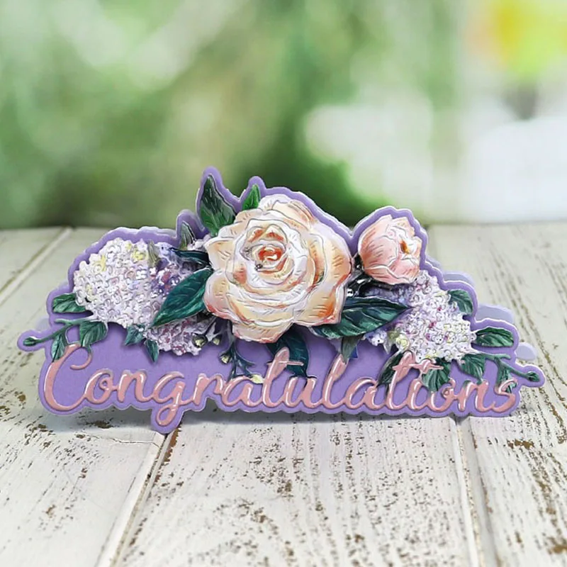 

Flowers Series Metal Cutting Dies&coordinating Cardstock for Scrapbooking Craft Embossing Stencil Die Cut Card Photo Album