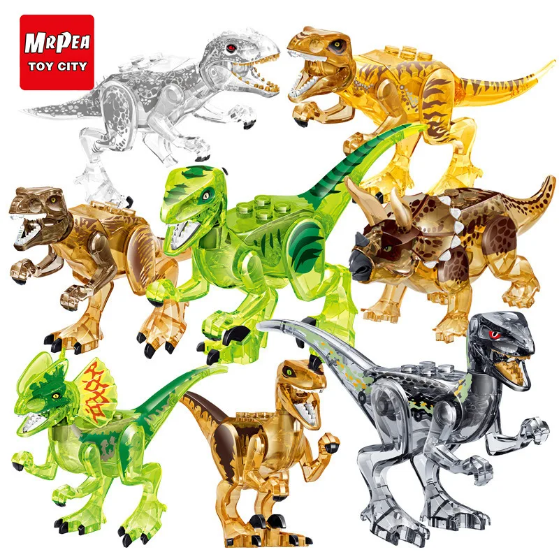 Legoing Jurassic World Park Dinosaur animal Building Blocks figures compatible with Legoed bricks toys for Childrens gifts