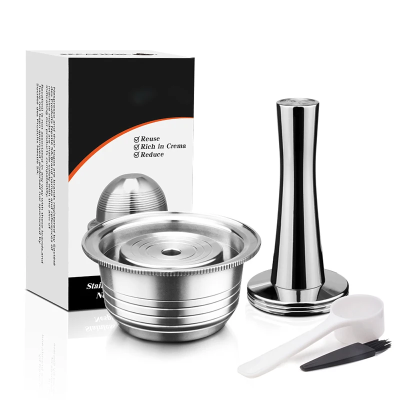 

6pcs/Set Reusable Coffee Capsule Tamper Brush Set For Nespresso Vertuo ENV135BAE & For Krups XN 9031