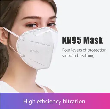 

Sent Fedex IP 20 PCSKN 95 Anti-Dust Dustproof DisposableMasks Earloop Face Mouth Masks Facial Protective Cover Masks 5 Layers