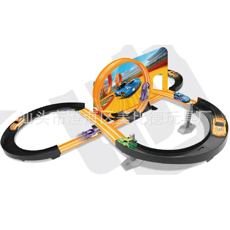 

Children'S Educational Toy Car Ejection Camera Track Car with 2 of Pull Back Car Toy Camera Track Car
