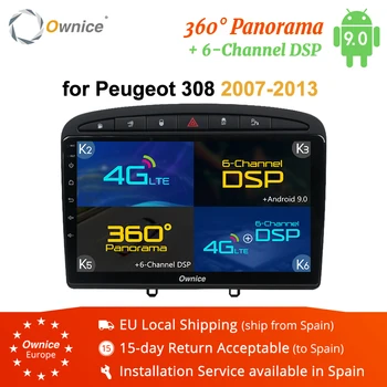 

Ownice 2 din Car dvd Player Android 9.0 Autoradio Player for PEUGEOT 308 408 2008 2009 2010 2011 k3 k5 k6 GPS Navigation 4G LTE
