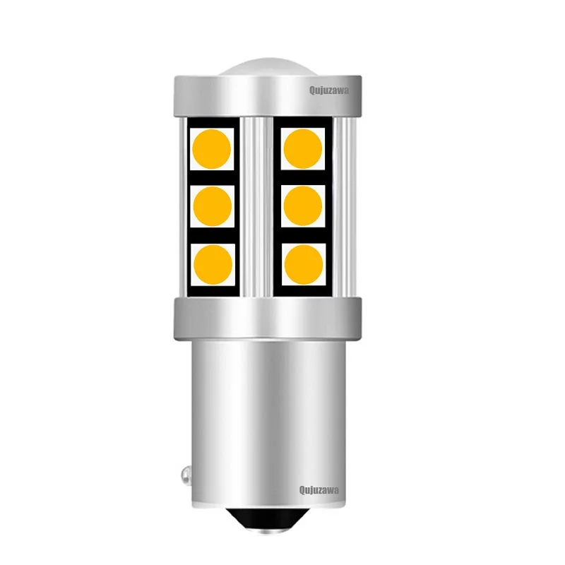 100pcs BAU15S 7507 PY21W 1156PY High Power Amber Yellow 3030 LED Bulb For Front Turn Signal Lights Rear Direction Indicator Lamp |