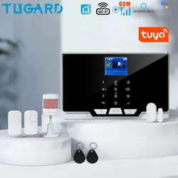 433Mhz Wifi Gsm Alarm Home Security System Apps Control Full-Color Light Bars Works With Alexa Google New Wireless Burglar Alarm