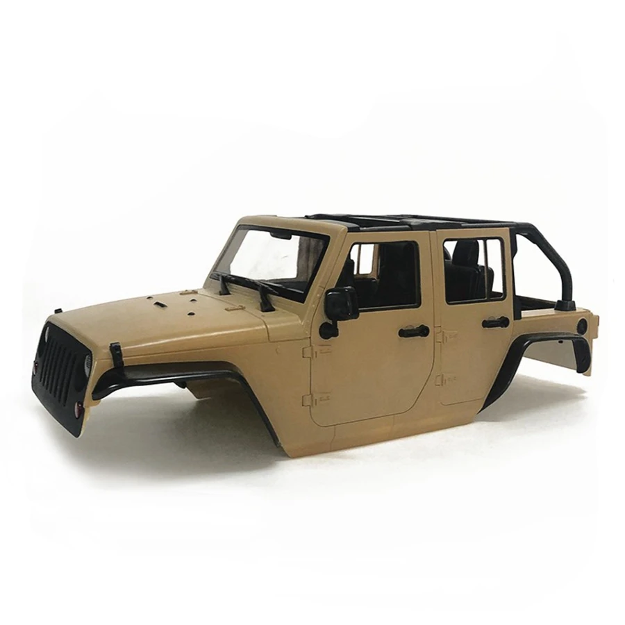 ROCK Crawler 1/10 JEEP WRANGLER RUBICON без колесной базы на крыше 313 мм Жесткий Корпус Комплект для гусеничного осевого SCX10 Cherokee RC автомобиля