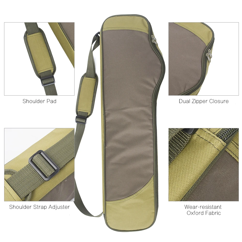 

80 * 20 * 10cm Fishing Rod Bag Case Fishing Pole Tackle Storage Bag 600D oxford fabric Gear Tackle Carry Bag