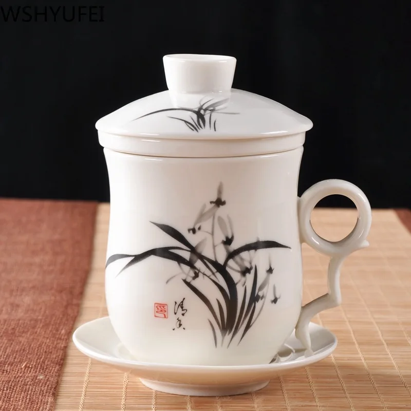 Китайская керамическая чайная чашка с ситечком чайный сервиз Oolong Pu'er дорожная