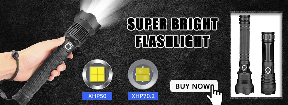 Супер яркий XHP50/70,2 светодиодный фонарик тактический фонарь USB Перезаряжаемый использовать 18650 или 26650 аккумулятор Водонепроницаемый зум охота лампа