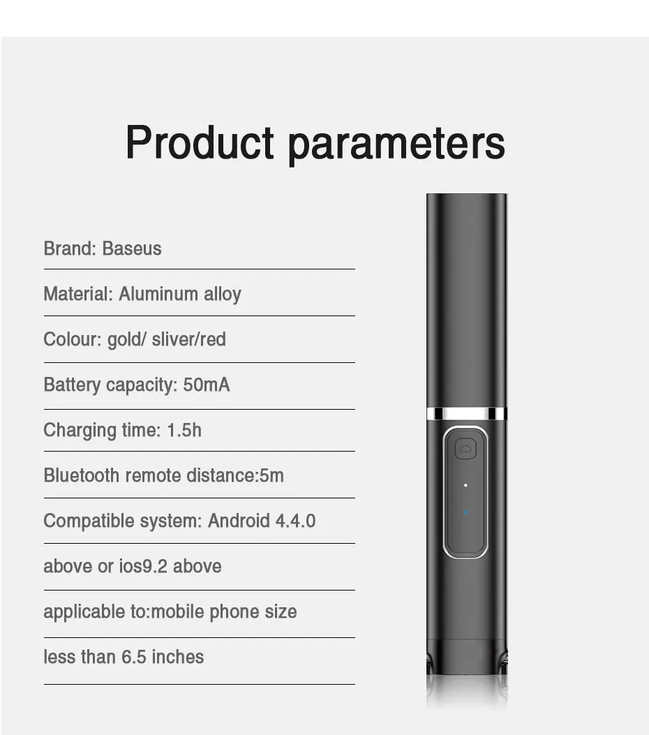 HORUG Беспроводная селфи-палка Bluetooth штатив монопод для iPhone huawei Xiaomi селфи палка штатив выдвижной складной