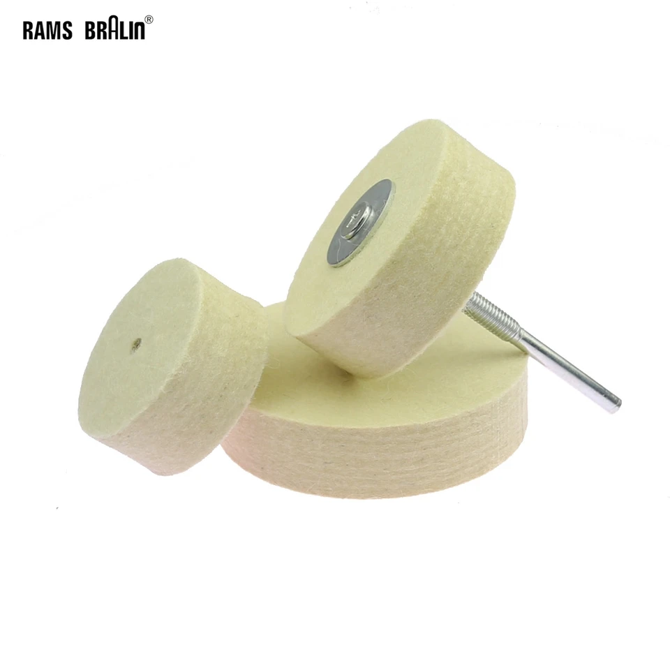 1 piece Felt Buffing Wheel for Metal Plastic Glass Fine Mirror