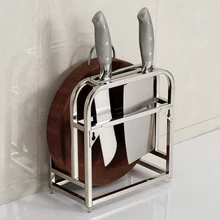 Кухня 304 держатель ножа из нержавеющей стали Подставка для разделочных досок полка для кухонной утвари настенный кухонный нож стеллаж для хранения wx8161111