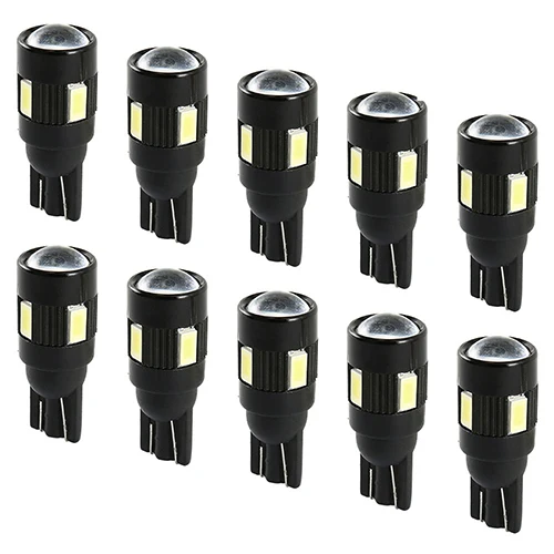 

10pcs T10 LED Width Light Replacement Reverse Instrument Panel Light White Blue Light Bulb for Gap Light for T10 W5W 194 T15