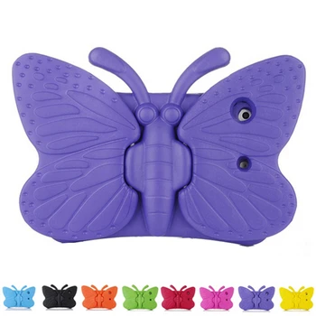 

For mini 5 4 3 2 1 retina Shockproof Case Cartoon Kids Safe 3D Butterfly Stand Back Cover Soft EVA Shell Skin+Gifts