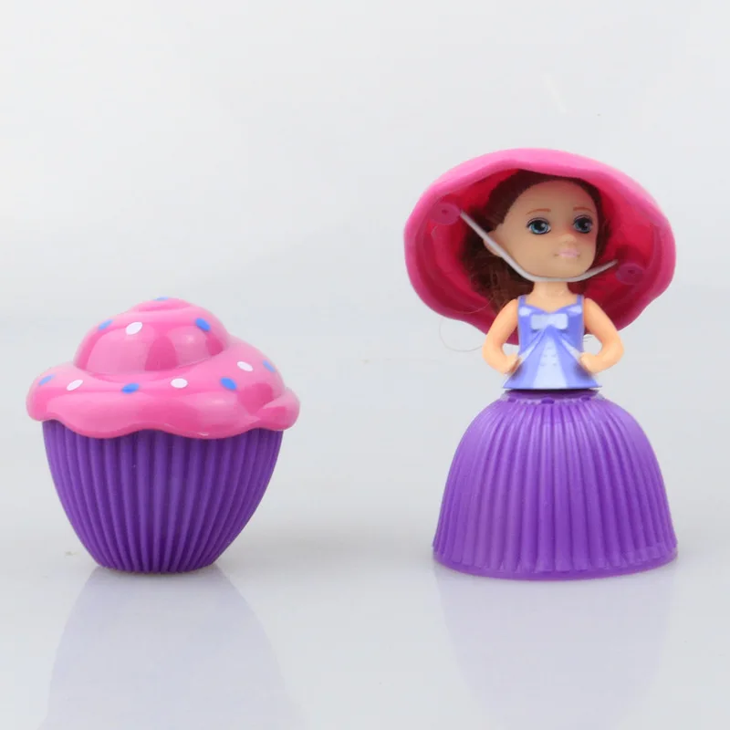 Мини-Игровой домик, игрушка на день рождения, торт, модель, миниатюрная фигурка, девочка, кукла, сделай сам, развивающие игрушки, дети, девочки, рождественский подарок - Цвет: Фиолетовый