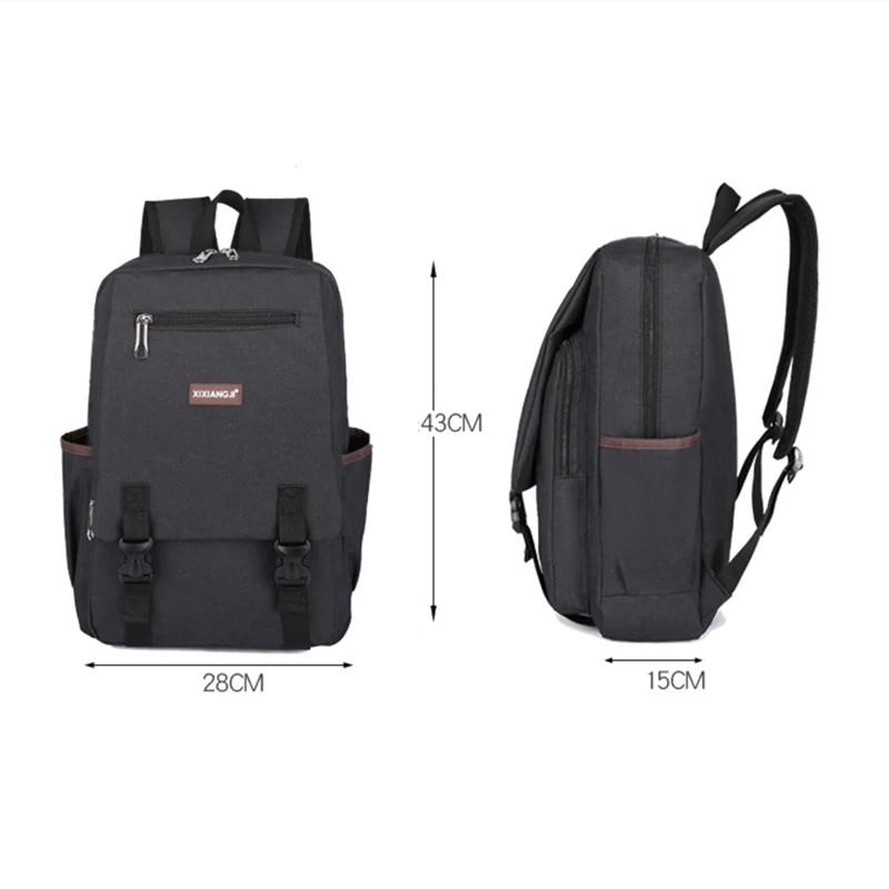 Vilead Fashion Waterproof Oxford Shoulder Bag Solid Men Women Outdoor Breathable Travel Backpack Student Camping Hiking Bag