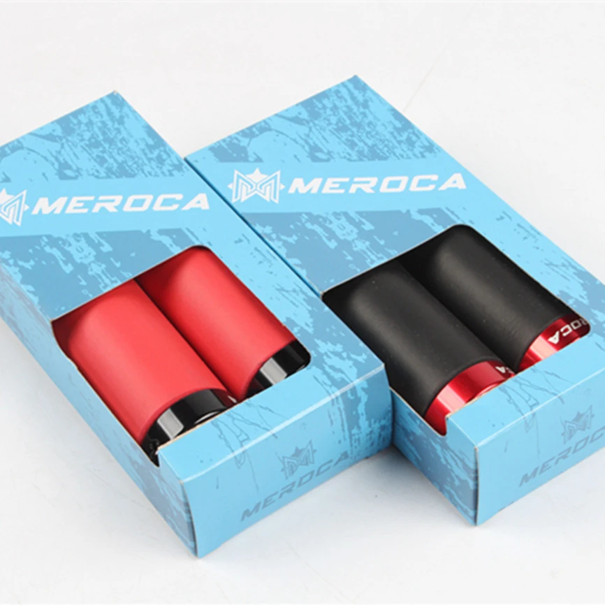 MEROCA MTB バイクロック可能なシリコーンハンドルグリップ 22.2*130 ミリメートルハンドルテープ超軽量衝撃吸収シリコン自転車グリップセット