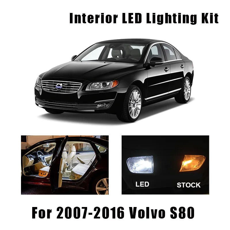 12 шт. встросветильник лампа для чтения потолочные лампы Volvo S80 2007-2013 2014 2015 2016 |