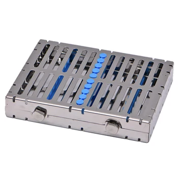 

1Pcs Dental S-Terilization Box Dental Cassette Disinfection Rack Tray Stainless Steel Box Dentistry Material Dentist Tool