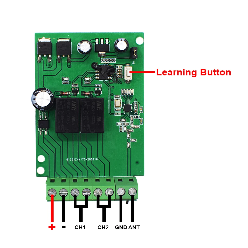 Receptor De Controle Remoto De Portão De