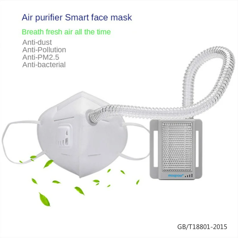 

N95 Level Personal Protective Mouth Mask Face Mask Anti Pollution PM2.5 Antibacterial Electric Smart Masks Portable Air Purifier