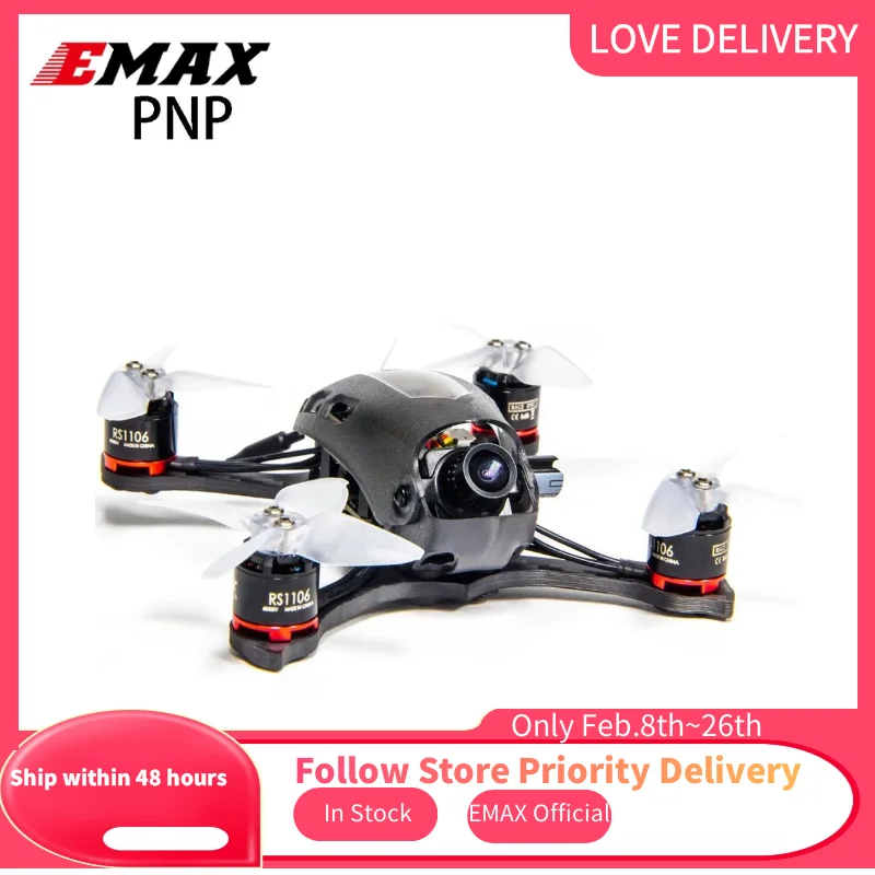 Gift Clearance Sale Emax Babyhawk-R RACE(R) Edition 112mm F3 Magnum Mini 5.8G FPV Racing RC Drone 3S-4S PNP