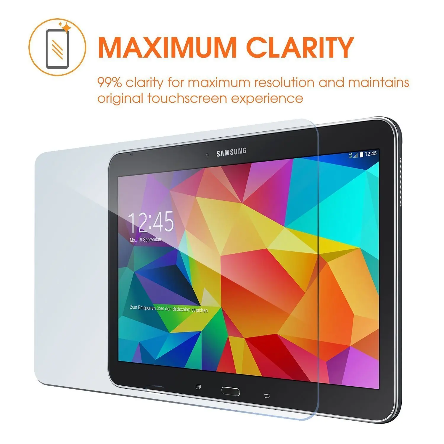2PCS for Samsung galaxy tab 4 10.1 SM-T530 SM-T531 Tempered glass screen protector 2.5D 9H 0.33 tablet front cover film 4