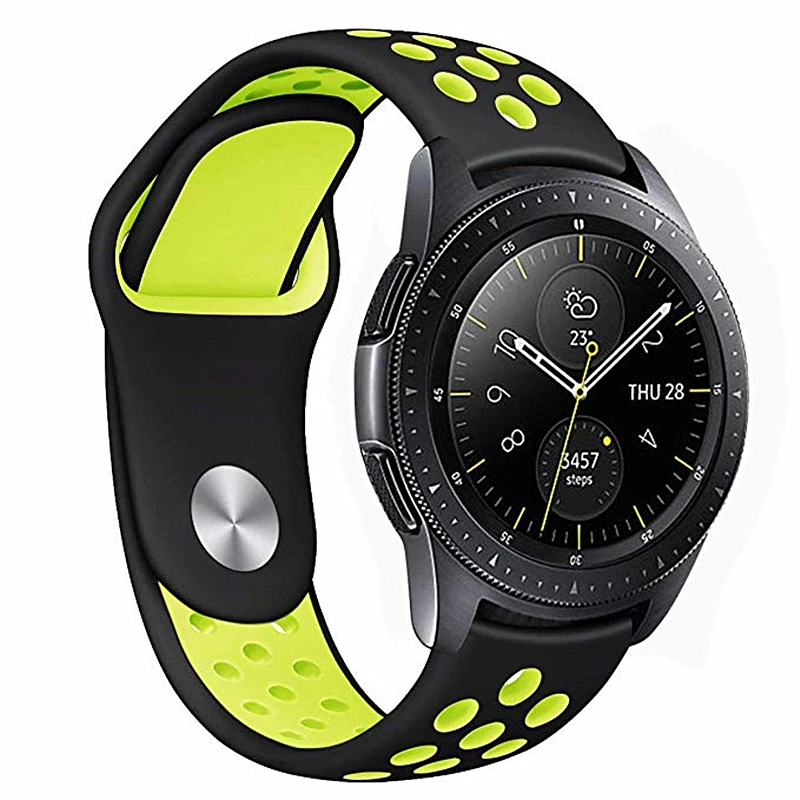 22 мм 20 мм силиконовый ремешок для samsung Galaxy Watch 46 мм 42 мм Active 2 gear S3 Frontier/классический ремешок для Huami Amazfi Bip