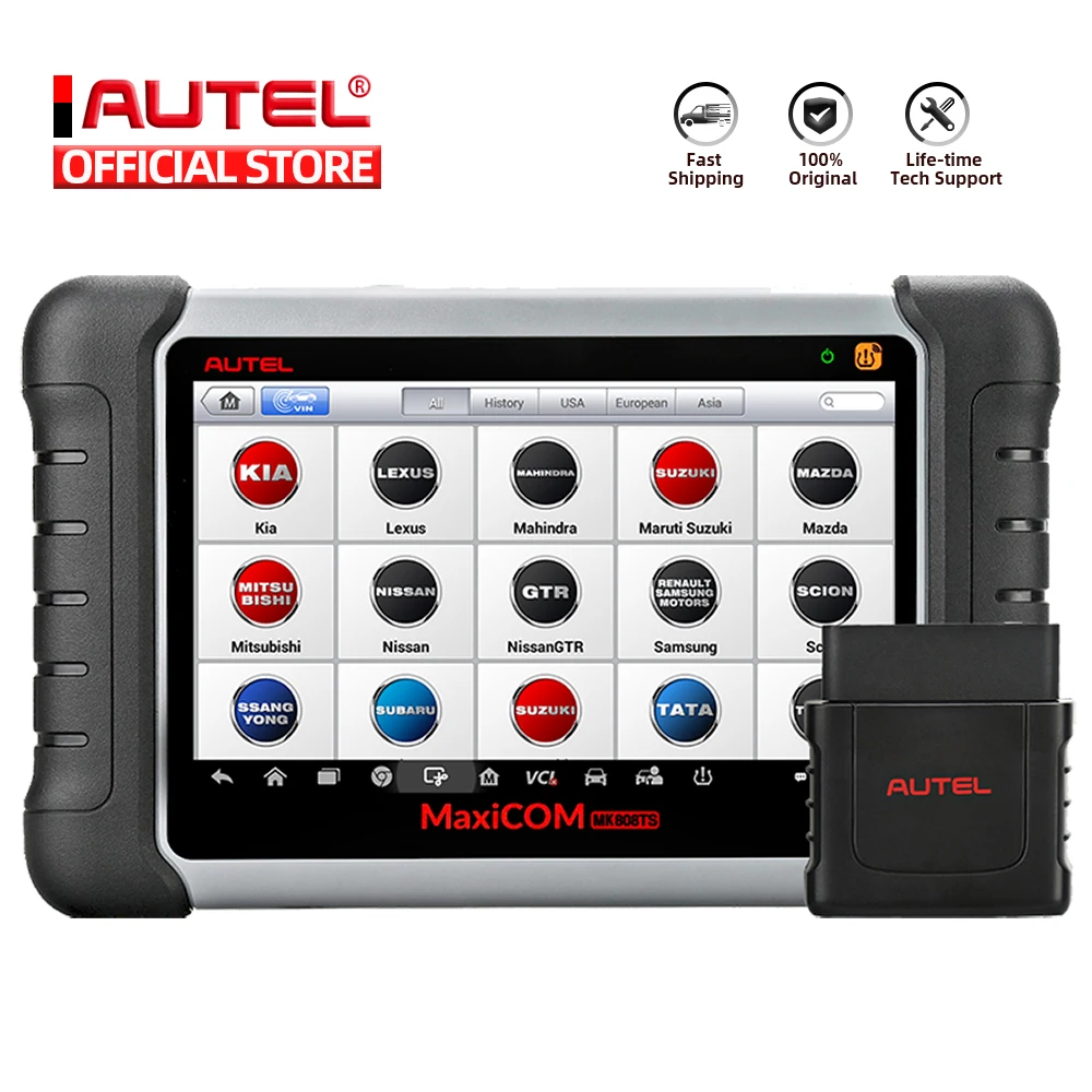 Autel MaxiCOM MK808TS OBD2 Bluetooth сканер автоматический инструмент для диагностического сканирования автомобиля OBD 2
