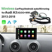 Автомобильный тв 12 в Apple CarPlay Android авто радио-дешифрователь для Audi A3/B9 MMI экран iOS и обратный изображение модифицированный комплект