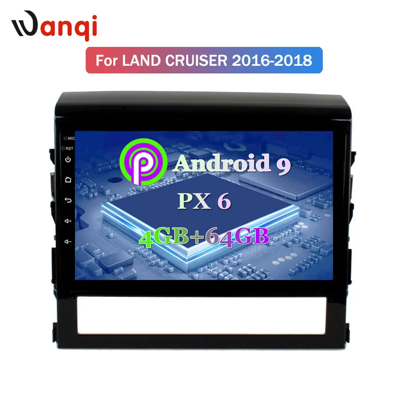 Excellent 9 inch android 9.0 car multimedia GPS navigation for toyota land cruiser 2016-2017 support SWC 1