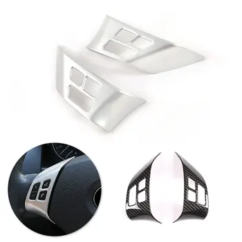 

For BMW X1 E84 2010 2011 2012 2013 Car-styling Steering Wheel Switch Button Frame Carbon Fiber Texture Cover