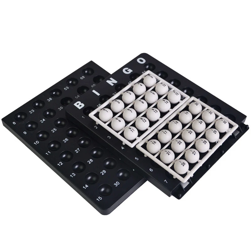 Lucky Draw Game Bingo Machine Friends Home Party Entertainment Game Table Portable Durable Reusable Puzzle Party ​Bingo Ball Set