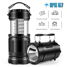 Светодиодный светильник для кемпинга, аварийный светильник, светильник-вспышка, портативный складной фонарь